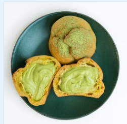 Fresh Matcha Custard Puff